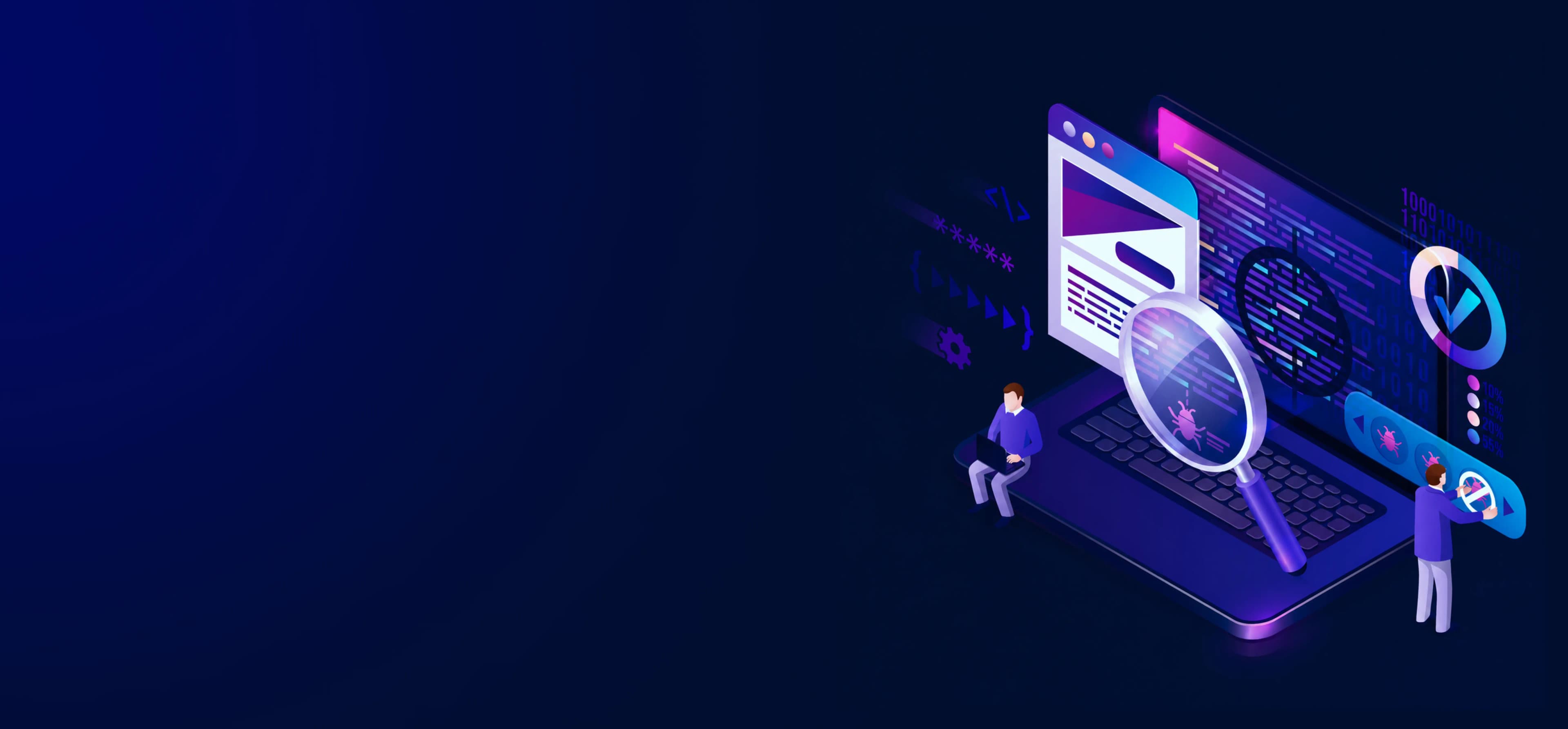Quality Assurance & Penetration Testing Services for Production-Ready Software background